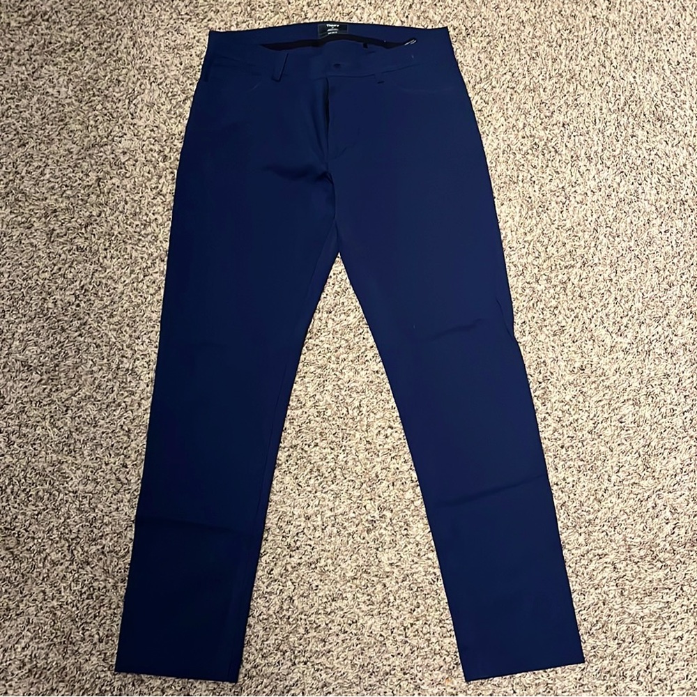Theory Men’s Raffi Slim Fit 5-Pocket Pants - Navy - 34” Waist